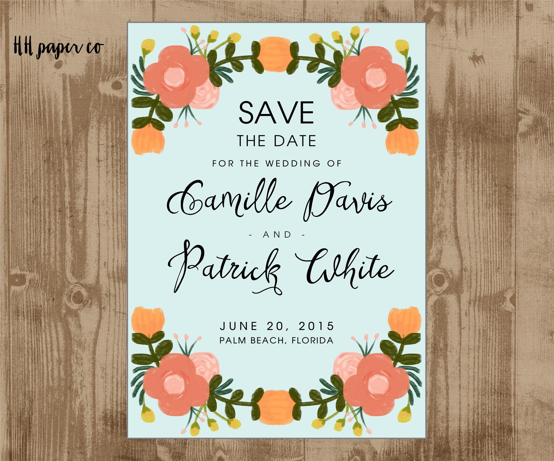 printable-wedding-shower-invite-or-save-the-date-card-with-orange-persimmon-pink-coral-pale-blue-the-homespun-hostess